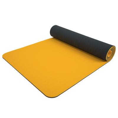 China Regular Colors And Patterns Premium Custom Design Eco Friendly Double Color Fitness Tape Yoga Mat for sale