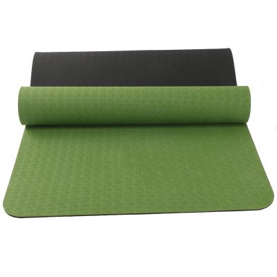 China Regular Colors and Models Wholesale Custom Color Comfortable Anti-tears Double Label Construction Fitness Tape Eco-Friendly Yoga Mat for sale