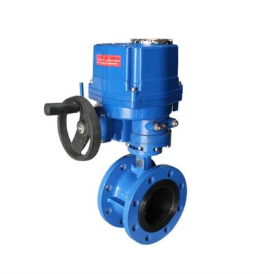 China 6 Inch General Explosion Proof Cast Iron Electric Actuator Flange Butterfly Valve for sale