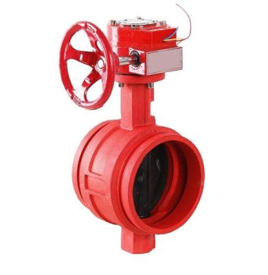 China ALL Lever Worm Gear Wholesale Iron Splined End Type Butterfly Valve for sale