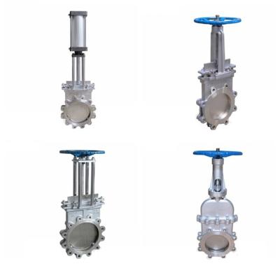 China General Manual Pneumatic Motorized Bevel Gear Wafer Flanged Hook Type Knife Gate Valve 6 In 3