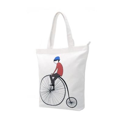 China High Quality Custom Eco-Friendly Canvas Tote Bags In Stock Cotton Canvas Natural Printed Logo White for sale