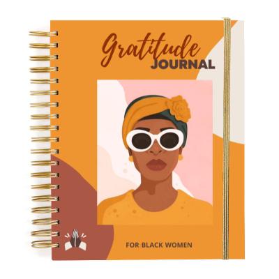 China Custom Hardcover Book Gratitude Journal for Black Women Self Care Mindfulness Motivational Planner for sale