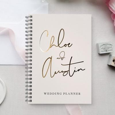 China Writing Custom Wedding Planner Book and Organizer for the Bride for sale