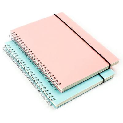 China Custom Plastic Cover Enrollment Spiral Notebooks Enroll Planners for sale