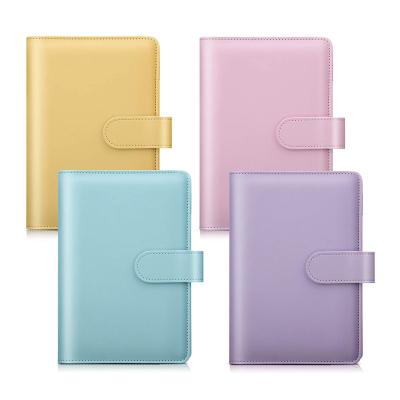 China Business.office.gift .promotion.etc A6 Refillable PU Leather Notebook Binder Budget 6-Ring Binder For Budget Envelopes for sale