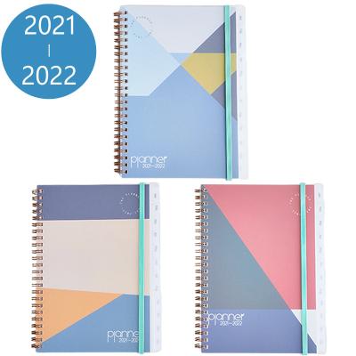 China Spiral IN STOCK Amazon 2021 Hot Selling 2022 Daily Weekly Agenda Diary Planner Schedule Books for sale