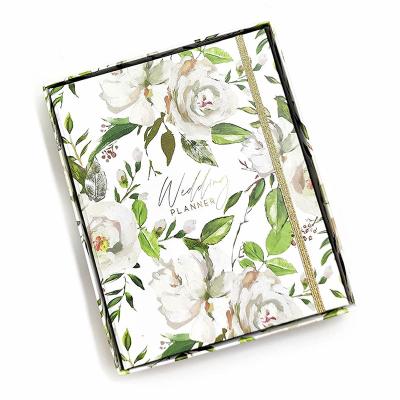 China Hardcover Customize Organizer Luxury Wedding Planner Book with Gift Box Checklists Schedule Budget Planning for sale