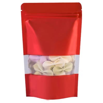 China Aseptic Colored Composite Plastic Aluminized Snack Bag Ziplock Holder Up Pouches for sale