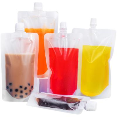 China Food Grade Eco-Friendly Moisture-Proof Stand Up Spout Pouches High-Low Leak Proof Transparent Temperature Spout Bags for sale