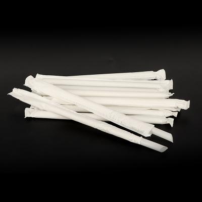 China Eco-Friendly PLA-Corn Starch Smoothie 100% Biodegradable Individually Wrapped Drinking Straws 8.26