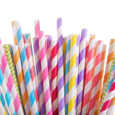 China High Quality Biodegradable Eco-Friendly Designer Bamboo Degradable Cocktail Paper Straws For Drinking With Custom Design for sale