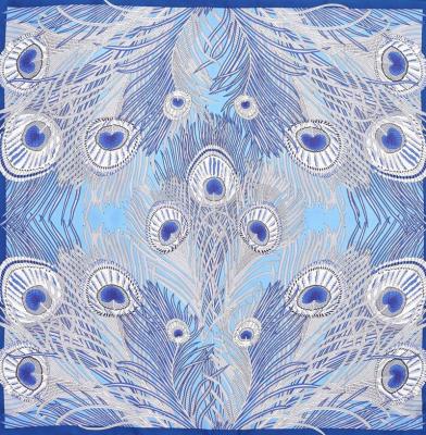 China Anti Pill 100% Silk Scarf Customize , Digital Print for sale