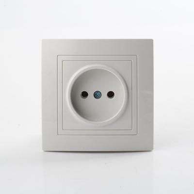 China Low Proof PC Panel+Resin Fire Push Button Light Eu Europe Europe Wall Switch Low Schuko Standard Socket for sale