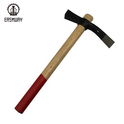 China Agriculture Garden Cultivating Pickaxe Garden Pickaxe Small Digging Wood Handle Pick Steel Pickaxe for sale