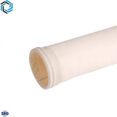 China Various specifications industrial polyester dust remover fabric bag filter bag fluoromets fiberglass felt high temperature meta dust filter bag for sale