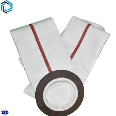 China Various specifications industrial polyester dust collector cloth bag fluoromets fiberglass felt high temperature meta dust filter bag for sale