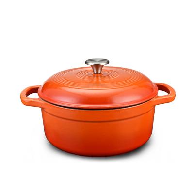 China Sustainable Cast Iron Enamel Casserole Set Cookware Cast Iron Enamel Pot Sauce Pot for sale