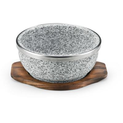 China DURBALE Low Price Guaranteed Quality Granite Cooking Black Stone Dinner Bowls for sale