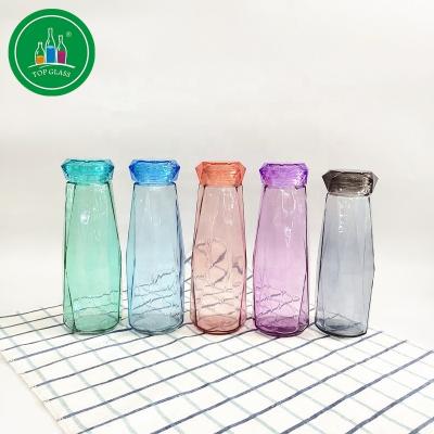 China Freshness Preservation Glass Bottle 500ml New With Color Painting for sale