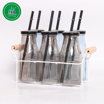 China New contemporary glass bottle with stand for sale