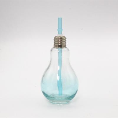 China Sustainable Color Drinking Glass Bubble Jar With Lid for sale