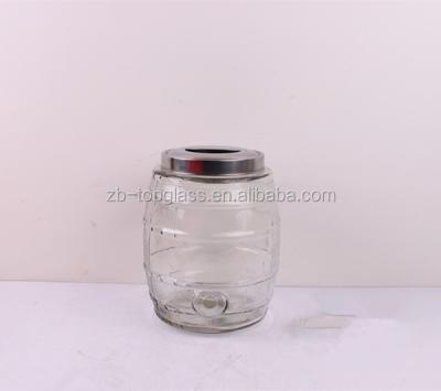 China Freshness Preservation Special Glass Barrel Dispenser With Faucet for sale