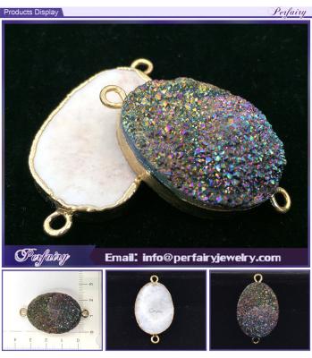 China Jewelry Making Discount Hot Sale Jewelry Making Raw Material Druzy Agate Connection Accessories Jewelry for sale