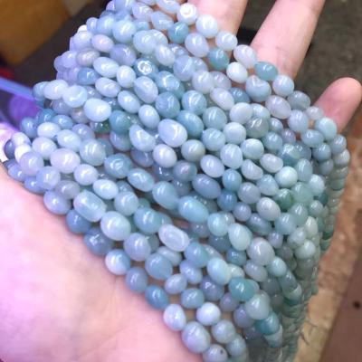 China Popular Product Hot Selling Export Tumbler Polishing Twine Blue Loose Natural Aquamarine For Jewelry Making for sale