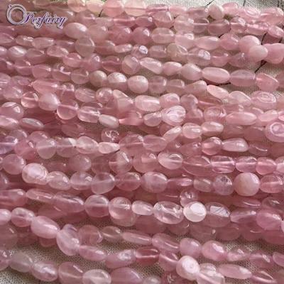 China Natural precious polishing string rose quartz tumbled pink raw quartz rocks quartz stones for sale for sale