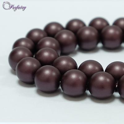 China Jewelry Making Dark Brown South Sea Matte Shell Pearl Strand Peal Beads Natural Pearl Loose Price 10/12 mm 16 in. length for sale