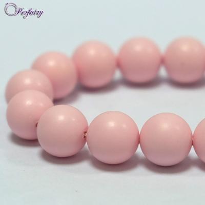 China Jewelry Making 10mm Hot Opal Pink Jewelry Natural Stone Shell Pearl Necklace Wholesale Price for sale