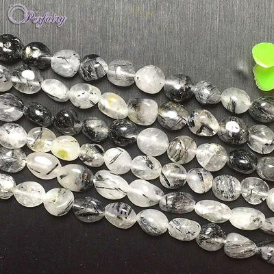 China Black Tourmaline Quartz Gemstone Polishing Chips Wholesale for sale