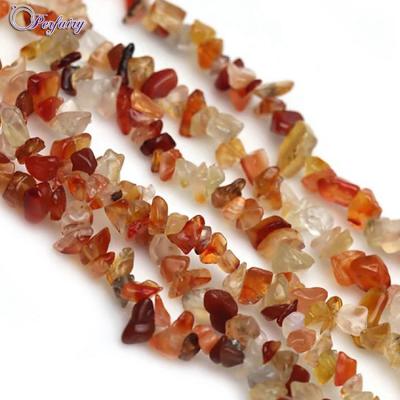 China Small loose cheap star carnelian chips natural gemstone necklace for sale for sale