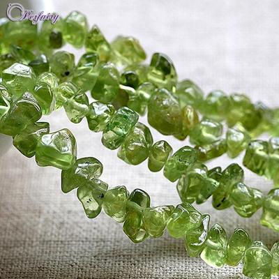 China Wholesale Cheap Wholesale Loose Gemstone Peridot Chips Export China Green Polishing Stone For Sale for sale