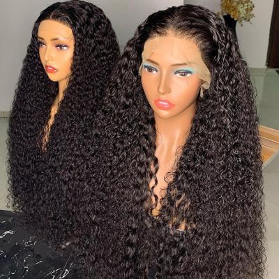 China Silky Straight Wave Hd Lace Front Wig Indian Water Wave Virgin Hair 13x4 Lace Frontal Wig 13x6 Lace Front Wig Human Hair Hd for sale