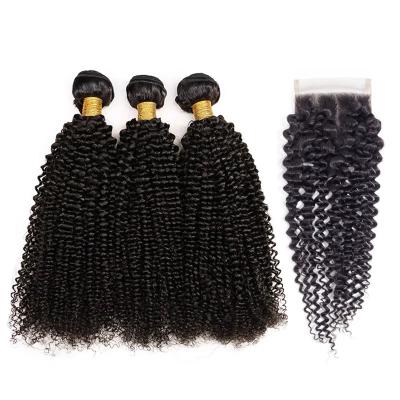 China ALL STYLE Wholesale Cuticle Aligned Human Weave Bundles 1B Black Mink Deep Wave Curly Virgin Hair Unprocessed Brazilian Bundle for sale