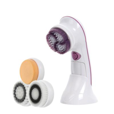 China Pore ​​Shrinking 4 in 1For Facial Detergent Multifunctional Electric Vibrating Brush Facial Cleanser AE-8289 for sale