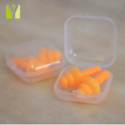 China Comfortable Silicon In Price Best Swimming And Noise Canceling Earplugs Case In Silicon Ear Plugs for sale