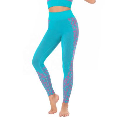 China Breathable yoga leggings for women printed leopard pants for sports fitness gym workout leggings for sale