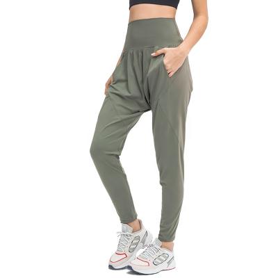 China Breathable Yoga Drop Crotch Casual Pants For Women Tummy Control Fashion Sport Pants for sale