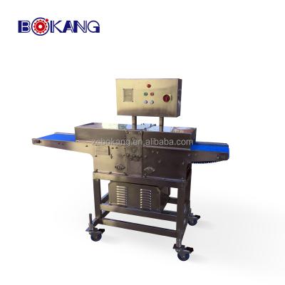 China Multiple slices with the horizontal cut. QTJ-300 automatic beef chicken breast cutting machine for sale