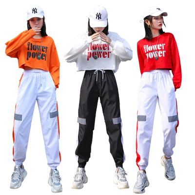 China Fashion Personality New Chinese Popular Students QUICK DRY Jazz Style Modern Jazz Street Dance Uniforms Loose Dancing Suits for sale