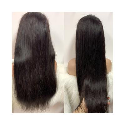 China Wholesale Straight Human Hair STW Lace Front Wig For Women Transparent Swiss Lace Front Silky Straight Wig Baby Hair for sale