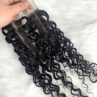 China Hot Selling Currly Kim K 2x6 Closure,Italy Currly Virgin Human Hair 2x6 Lace Closure,Swiss Brazilian Hair Lace Closure Wholesale for sale