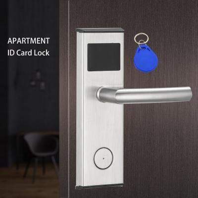 China Hotel Security Electronic Keyless Swipe Key Card RFID Hotel Door Lock With Management Software for sale