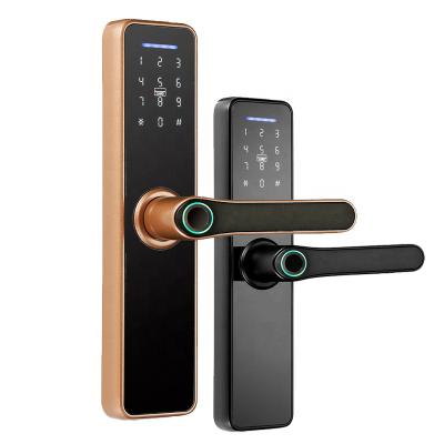 China Digital Hotel Apartments Office TTLlock App Passage Wifi BLE Wifi Smart Double Side Door Lock Electric Wood Electronic Single Latch Double Side Lock for sale