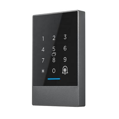 China TTlock wireless app rfid remote control wall mounted waterproof background reader 13.56 MHz frequency access control reader support smart ttlock app for sale