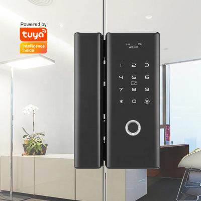 China Digital Remote Control Biometric Fingerprint Card NFC M1 Lock Desktop App Wifi Tuya Smart Home Office Glass Door Glass Door Lock for sale