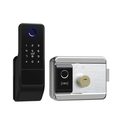 China Home Security Card Passcode Door Lock Touch Keypad Screen Modern Smart Digital Keypad Screen Key Waterproof Key Door Lock for sale